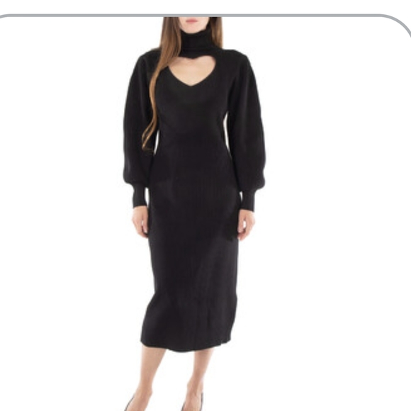 FARM Rio Black Long Sleeve Dress FARM Rio Black Long Sleeve Dress